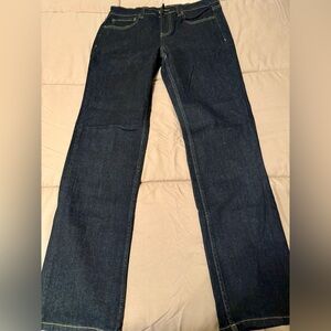Dark Blue Denim Jeans by RQS | Slim fit | Size 16